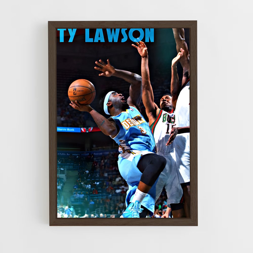 Poster Ty Lawson en Action – affiche Basketball (vue 5)